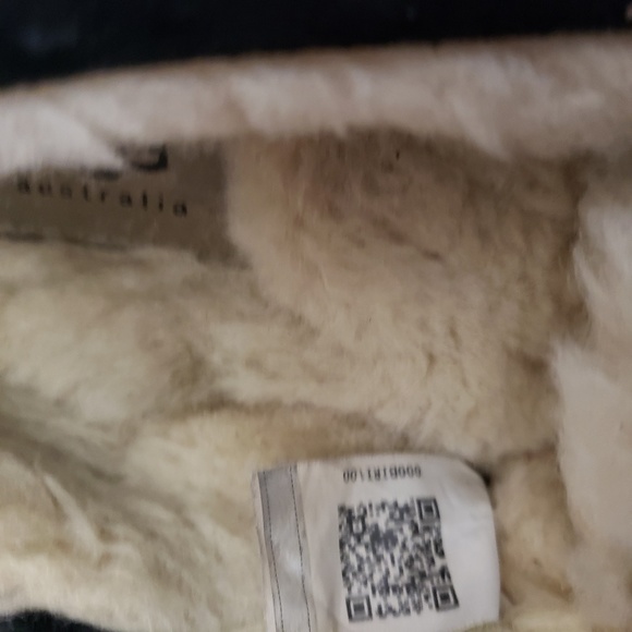 Womens Ugg Dakota Moccasins Black Suede Leather Bow 8 39 5612 - Picture 8 of 8